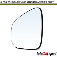 Mirror Glass with Manual Adjust for Toyota RAV4 2013 2014-2018 Driver Left Side