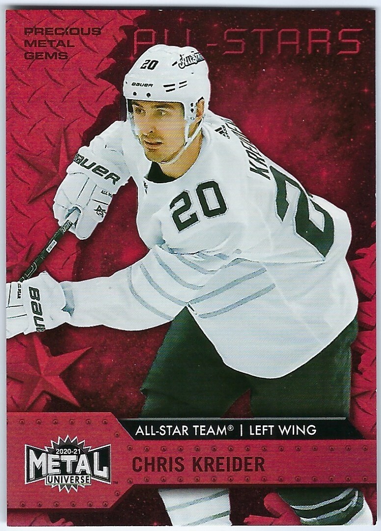 2020-21 Skybox Metal Universe Precious Gems Red Chris Kreider 051/100 #196