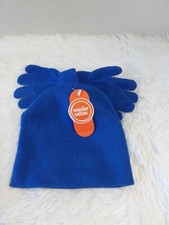 Wonder Nation Kids Knit Beanie Hat  Glove Combo Royal Blue OSFM BNWT 