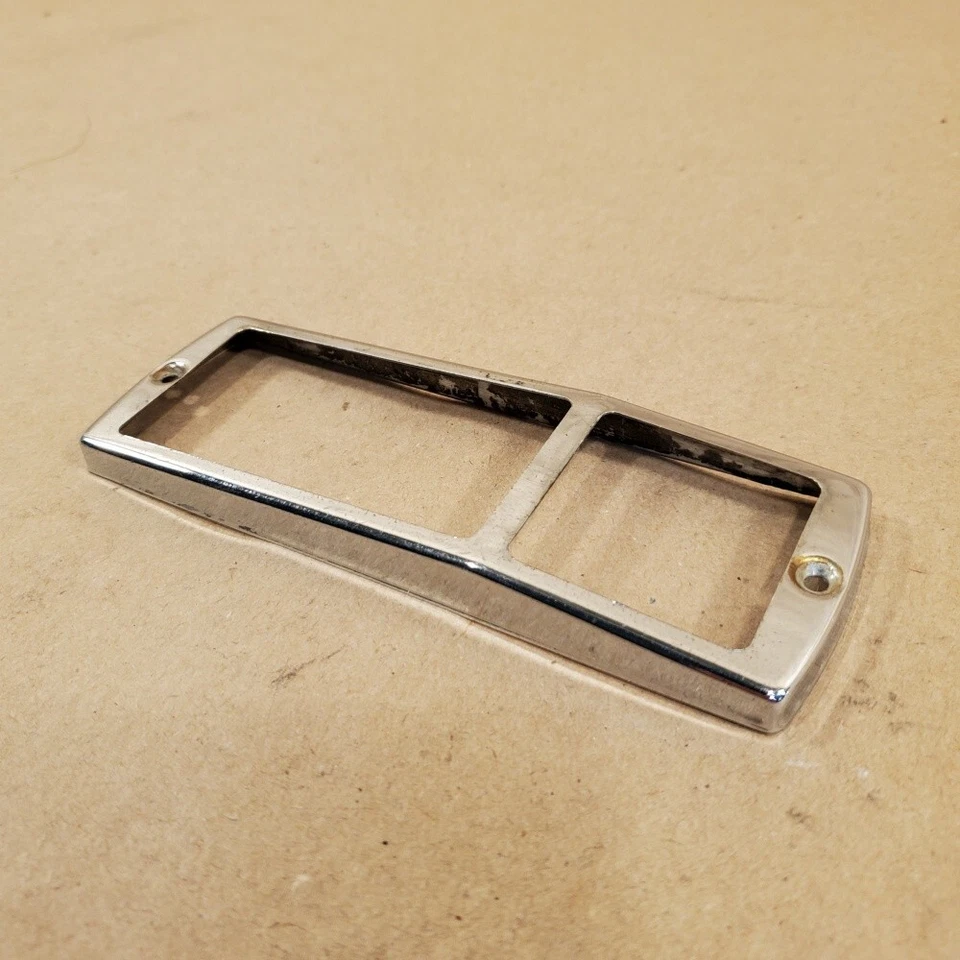 BISEL REFLECTOR LÁMPARA LATERAL CROMO MOLDURA OEM MG MIDGET LAND ROVER Foto 3 de 4