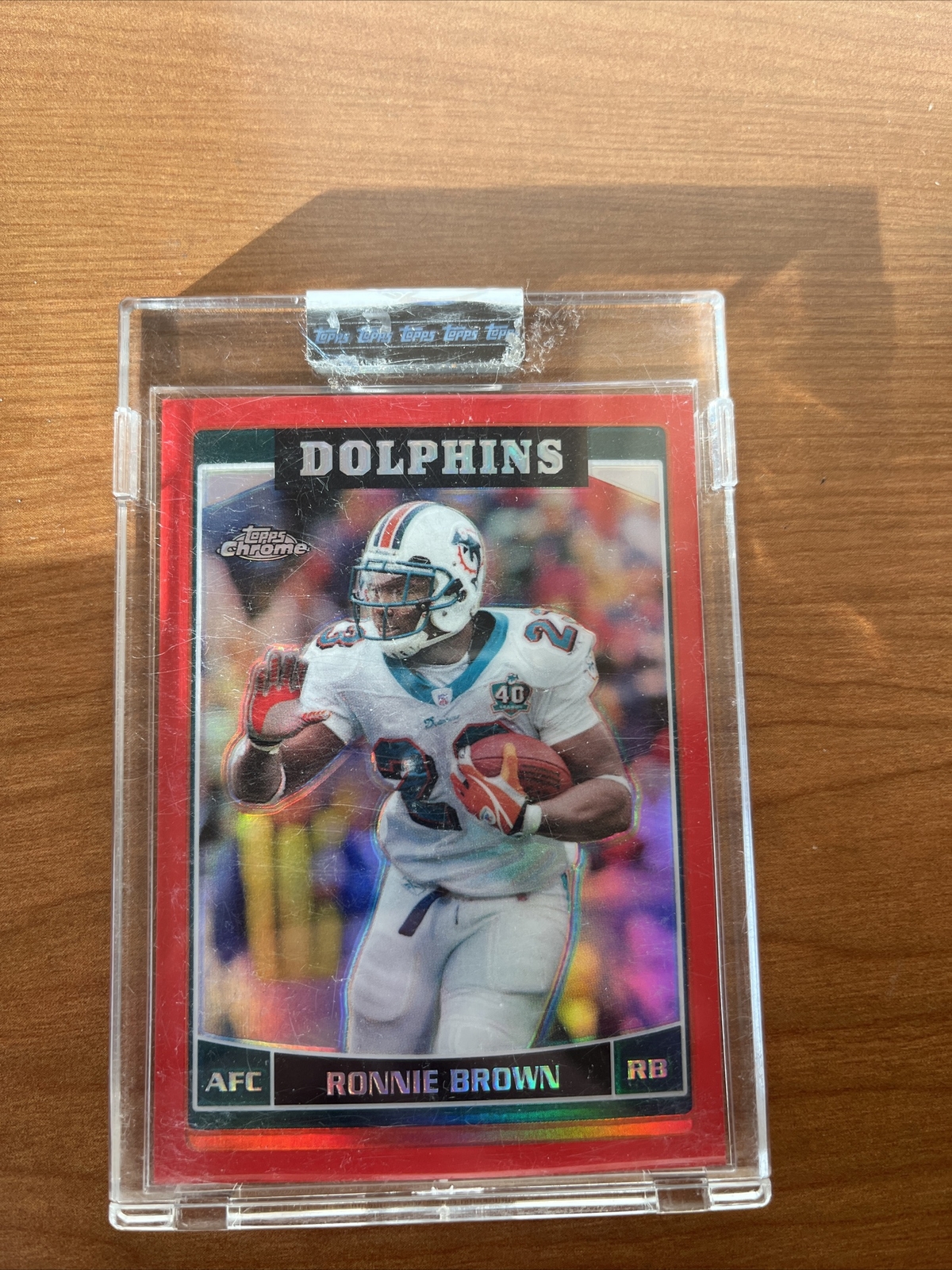 2006 Topps Chrome Football Red FACTORY SEALED #103 Ronnie Brown /259