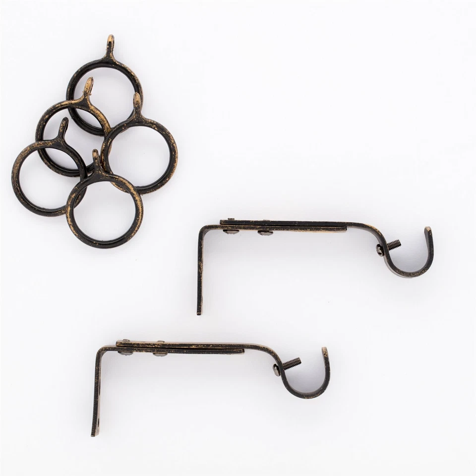 BASTONE TENDA ESTENSIBILE IN FERRO BATTUTO DA 110 A 200 cm SCORRITENDA PORTA - Immagine 2 di 4