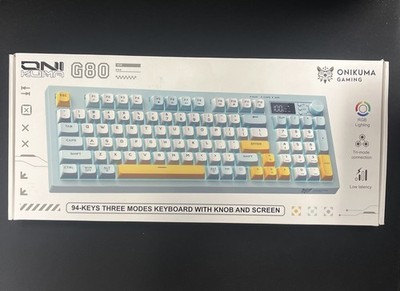 Wireless Keyboard Creamy Membrane with Rainbow Backlight,3-Mode Connectivity (BT