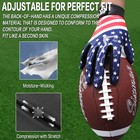 Football Gloves Youth Super Sticky Non-Slip Palm Receiver Flexible Stretch M — photo 6