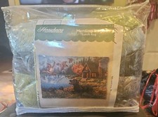 Herrschners Hunting Dog Latch Rug Kit 40" 27 Finished Size NEW