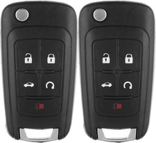 2 X Key Fob Shell Case for Camaro for Cruze for Equinox for Impala for Malibu