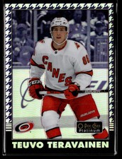 2020-21 O-Pee-Chee Platinum Retro Rainbow Purple Houndstooth Teuvo Teravainen