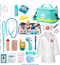 DOCTORS FIRST AID PLAYSET SUNDAYMOT FAP- BL001. 34 PIECES NEW