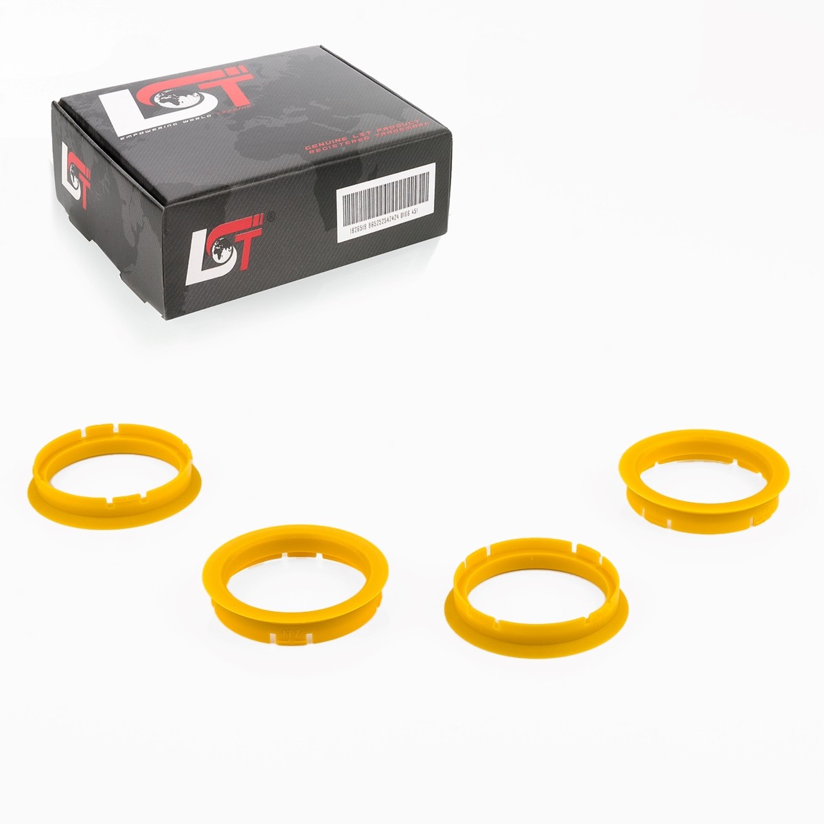4x Distance Rings Yellow Centering Alloy Wheels Ø 70,0 MM - Ø 60,1 for Daewoo