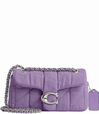 NWT Coach Tabby 20 Colorful Denim Shoulder Bag CBG33 Quilted Iris