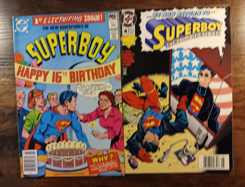 comic book dc lot of 2 superboy 1 one superboy the animated series 4 four modern