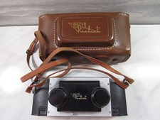 Vintage David White Realist Stereo Camera A27005 w/ Leather Case  Strap