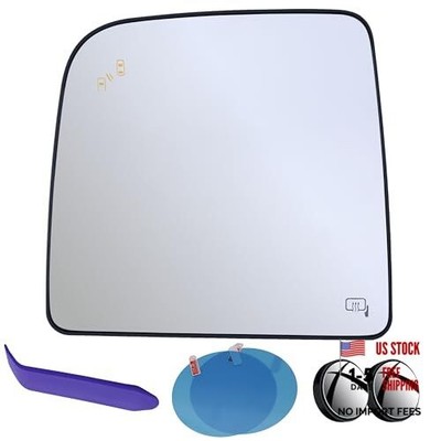  Driver Side Mirror Glass Compatible with Nissan Titan & Titan XD 2016-2024, 