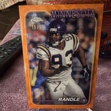 Topps Chrome John Randle Minnesota Vikings Orange Refractor 2024 /25 #114
