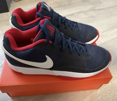 Nike Ja 1 USA Navy Red White Low Top Basketball Sneakers FQ4796