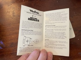 GCE Vectrex 3D Imager 1983 Rare with 3D MineStorm Tested Working