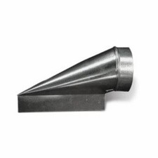 Lukjan RB102126 2.25" x 12" x 6" Register Boot End Center PVC