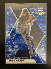2021 Mosaic Blue Camo Prizm Josh Hader Milwaukee Brewers #146 Parallel