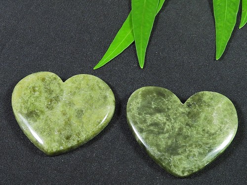 33-35MM Vessonite?Heart 2 Pcs Healing Heart Cabochon loose Gemstone 101Cts. K051