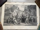 LA DANSE DE L’OURS (circa 1835) Original 19th Century Lithograph - Urruty