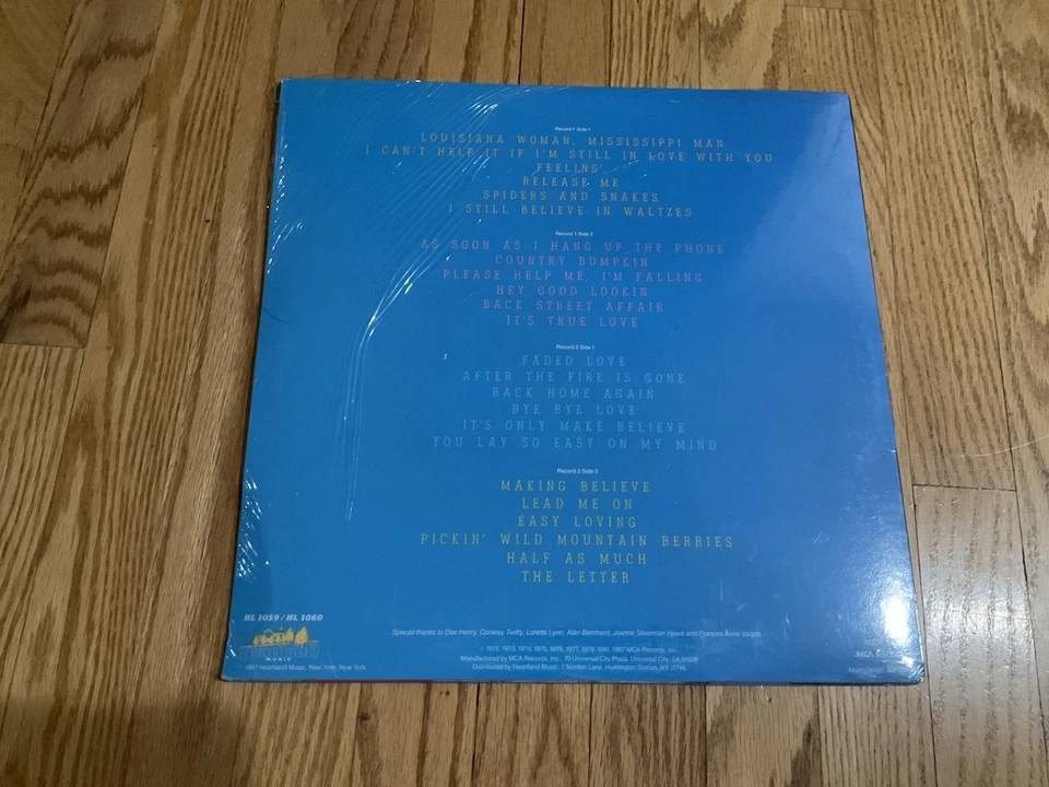 Heartland Music The Best Of Conway And Loretta 2 LP Set Sealed UNOPENED - Image 2 of 2