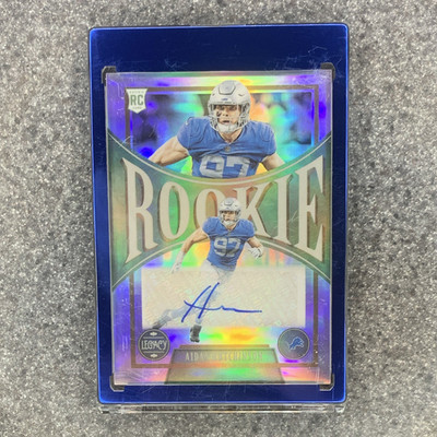 2022 Panini Chronicles Aidan Hutchinson Lions Legacy Update RC Auto Prizm /99