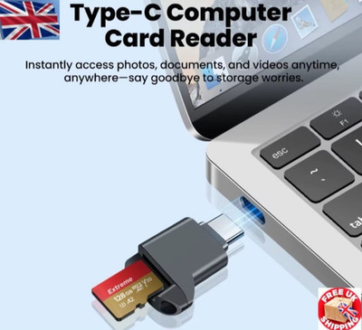 USB C TF Kartenleser Typ-C 2.0 Mini Micro SD Adapter für iPhone 16 17 Android