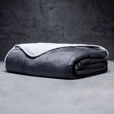 Full Size Weighted Blanket | Integrated Cooling & Plush Cover | 15 lbs |