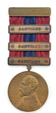 Sampson West Indies Naval Medal U.S.S. Indiana 3 Santiago Clasps CLIFFORD H ROBB