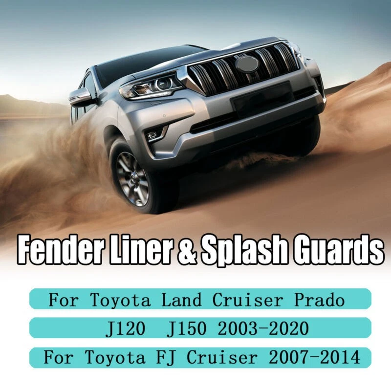 Splash Guard Fender Liner Shield for Lexus GX460 GX470 Toyota 4Runner FJ-Cruiser Foto 3 de 4