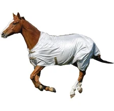 Shires Tempest Fly Sheet Horse Standard Neck 63" White High Performing Comfort