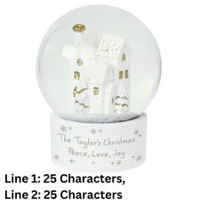 Personalised Fairy Glitter Bear Horse Elf Glitter Unicorn Snow Globe