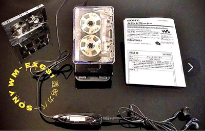 SONY WM-EX631 Transparent 2002 Walkman Vintage Cassette Player Tested Japan Used