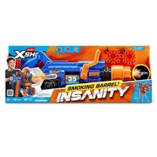 zuru XSHOT Insanity Smoking Barrel Toy Dart Blaster by ZURU 72 darts