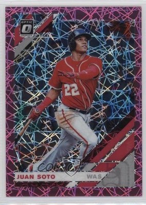 2019 Panini Donruss Optic Pink Velocity Prizm 126/199 Juan Soto #113 o7m
