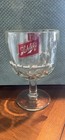 Vintage - 1970's Schlitz Beer Thumbprint Stemmed Glass Beer Goblet