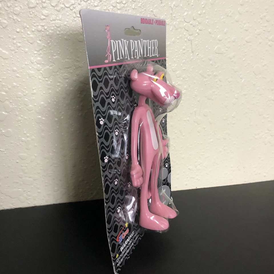 Vintage Pink Panther Bendable Poseable Figure Cartoon TV Show 2006 NJ Croce New - Image 2 of 4