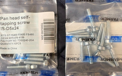 10 Pack Pan Head Self Tapping Screw D5x24 For Stihl 9075 478 4159