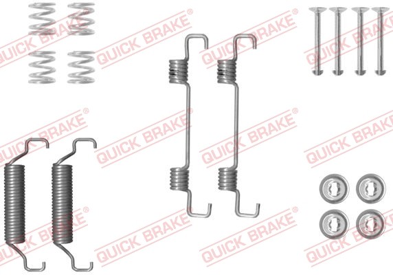 1X Quick Brake 105-0052 ZubehöRsatz Feststellbremsbacken FüR Renault VW MAN-image