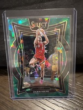 Jackie Young - Green Ice Prizm #50 - 2025 Panini Select - Las Vegas Aces, Irish