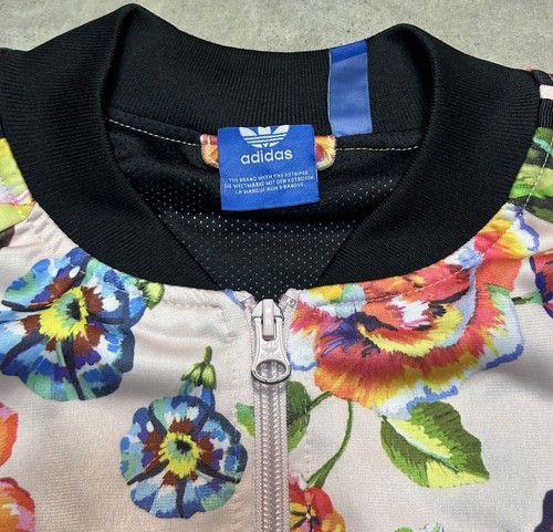 Adidas X Farm Rio Trefoil Floral Track Bomber Jacket Women's Size M (BR5114) - Picture 4 of 13