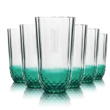 6x Kilbeggan Glas 0,35l Whiskey Longdrink Kontur Kristall Gl&auml;ser Gastro Irish