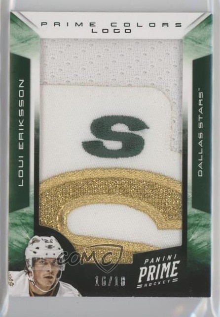 2012-13 Panini Prime Prime Colors Logo 16/18 Loui Eriksson #23
