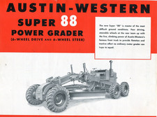 1940s Brochure, Austin Western Super 88 Power...