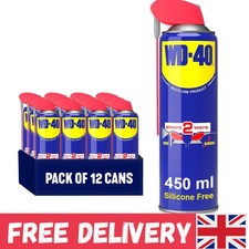 Professional Multi Use Lubricant Spray 450ml x12 - Smart Straw Precision Control 31.11 per litre