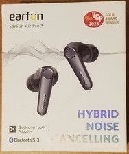 EarFun Air Pro 3 Noise Cancelling Wireless Earbuds, Model TW500 with charge case