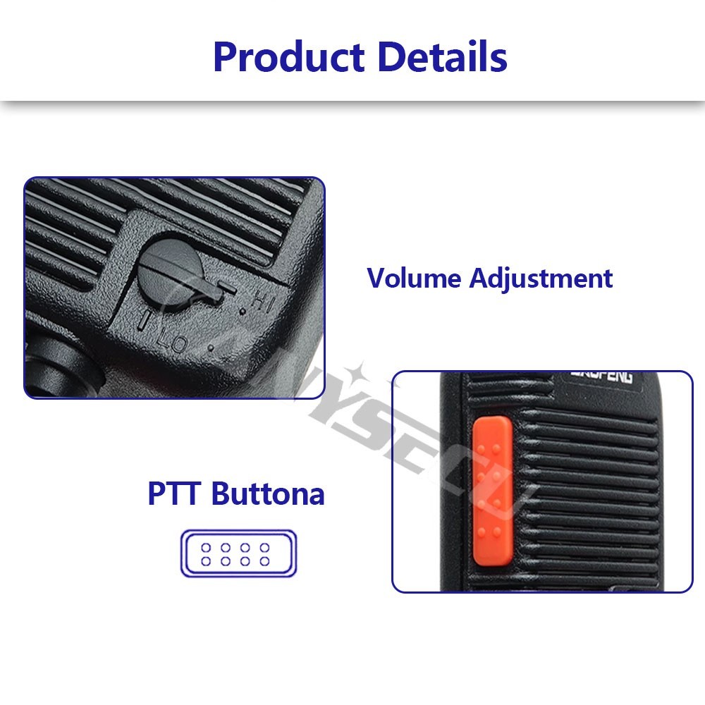 New Baofeng UV-32 DM-32 AR-152 Speaker Microphone K Plug Volume