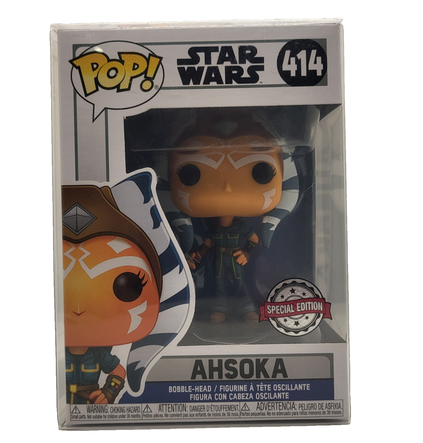 En Oferta Ahsoka Funko Pop! #414 Special Edition Star Wars Disney W/ Protector 2020