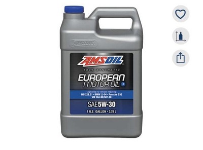 AMSOIL 5W-30 LS 100% Synthetic European Motor Oil