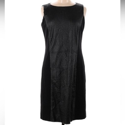 NWT Donna Degnan Black Midi Contour Dress Size 8
